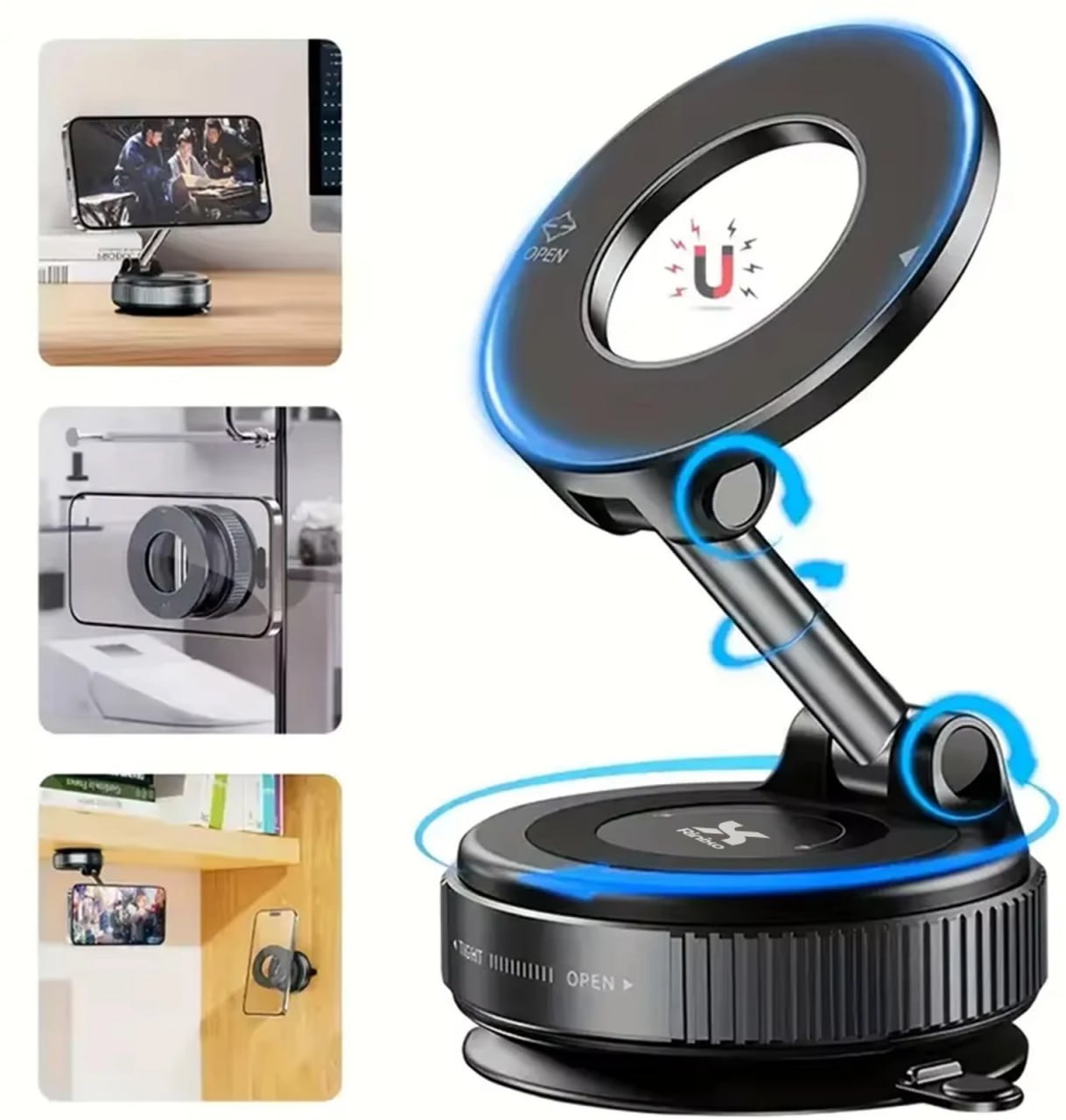 360° Vacuum Magnetic Phone Holder